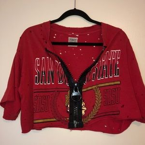 LF Furst of a Kind Zipper San Diego State Crop